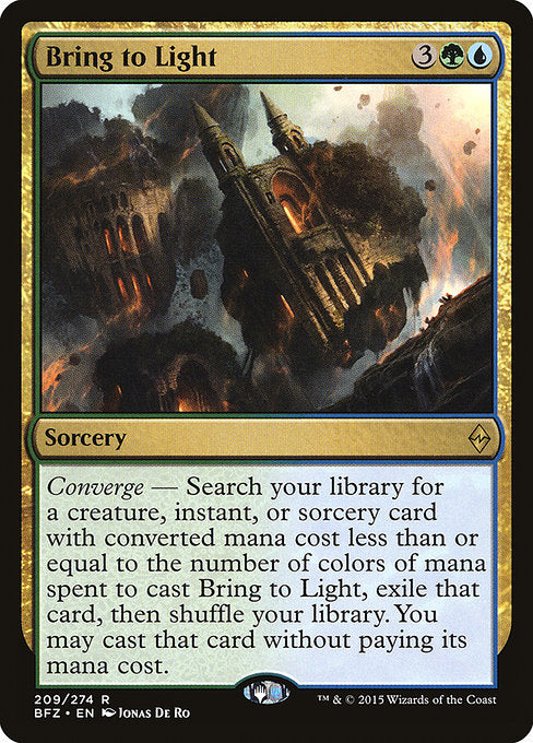 【Foil】【EN】白日の下に/Bring to Light [BFZ] 金R No.209