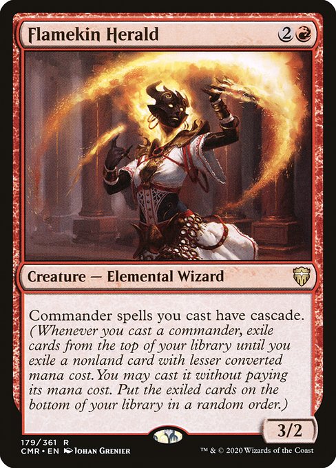 【Foil】【EN】炎族の伝令/Flamekin Herald [CMR] 赤R No.179