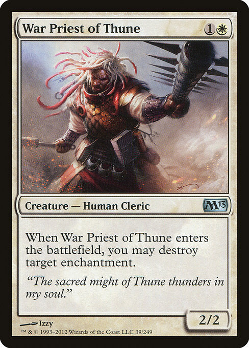 【Foil】【EN】テューンの戦僧/War Priest of Thune [M13] 白U No.39