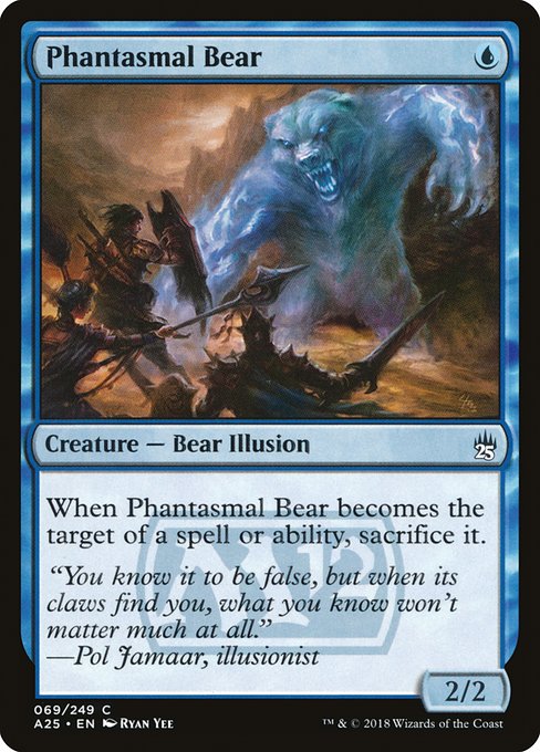 【Foil】【EN】幻影の熊/Phantasmal Bear [A25] 青C No.69