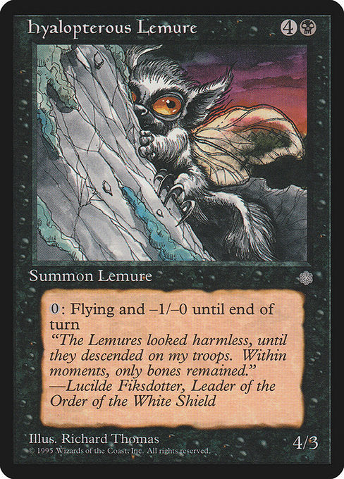 【EN】Hyalopterous Lemure [ICE] 黒U No.133