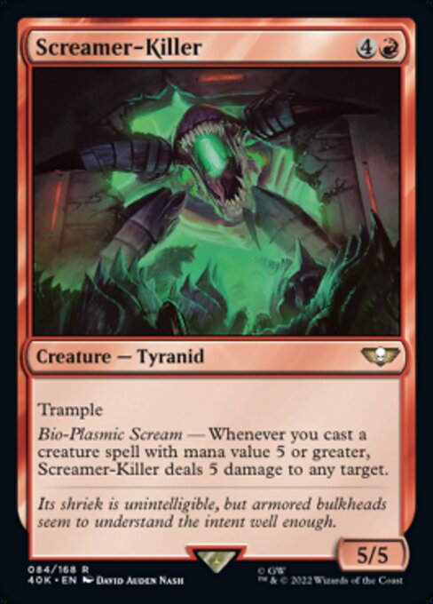 【Foil】【EN】Screamer-Killer [40K] 赤R No.84★