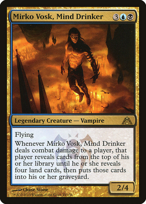 【Foil】【EN】精神を飲む者、ミルコ・ヴォスク/Mirko Vosk, Mind Drinker [DGM] 金R No.85