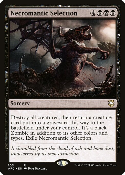 【EN】屍術淘汰/Necromantic Selection [AFC] 黒R No.103