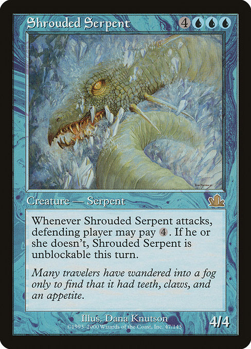 【Foil】【EN】隠されし海蛇/Shrouded Serpent [PCY] 青R No.47