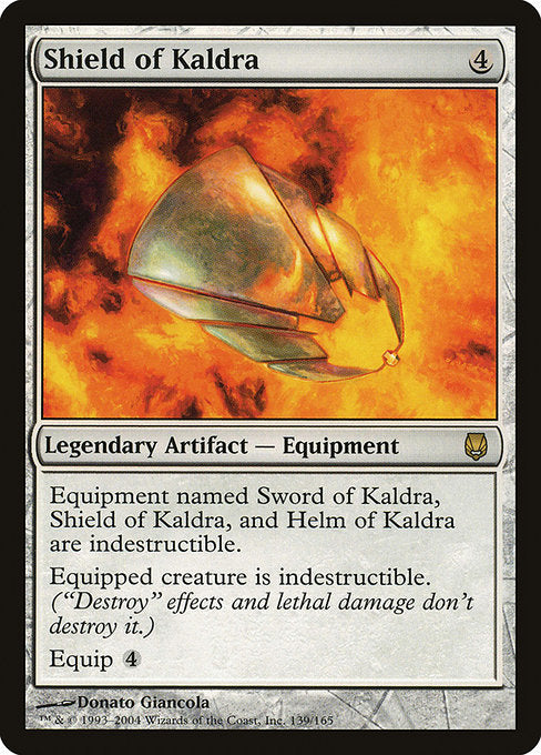 【Foil】【EN】カルドラの盾/Shield of Kaldra [DST] 茶R No.139