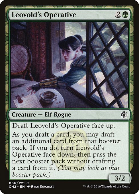 【Foil】【EN】レオヴォルドの調査員/Leovold's Operative [CN2] 緑C No.66
