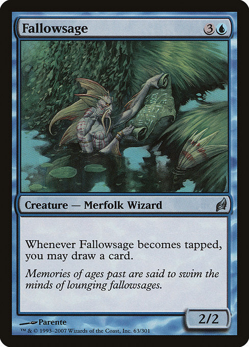 【Foil】【EN】休賢者/Fallowsage [LRW] 青U No.63