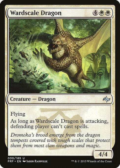 【EN】護法鱗のドラゴン/Wardscale Dragon [FRF] 白U No.30