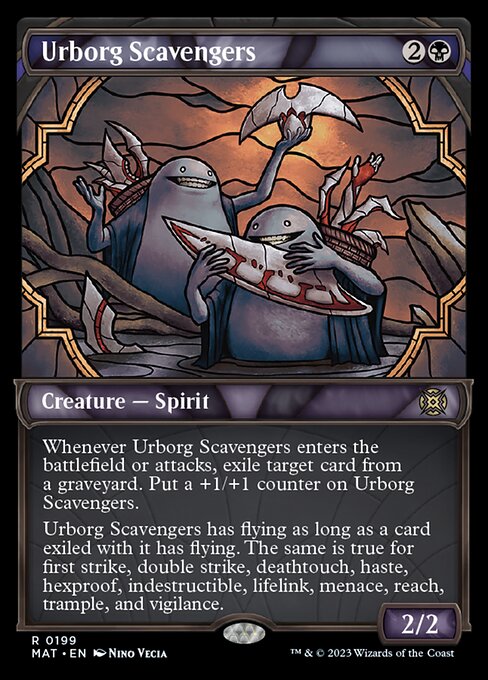 【HaloFoil】【EN】アーボーグの掃除屋/Urborg Scavengers [MAT] 黒R No.199