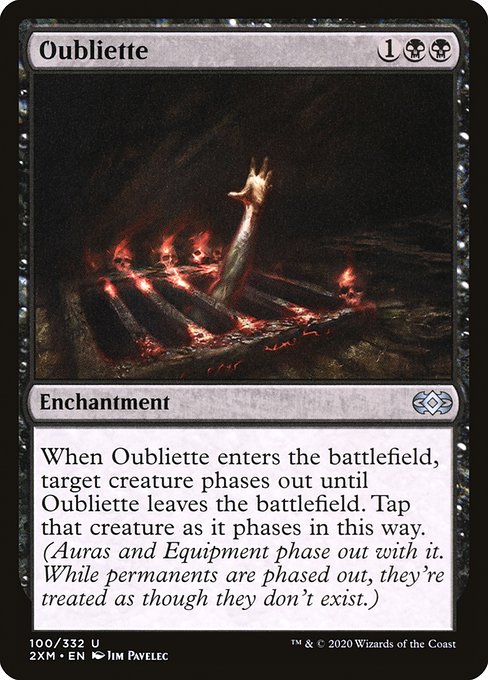 【Foil】【EN】土牢/Oubliette [2XM] 黒U No.100