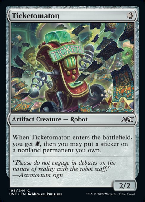 【Foil】【EN】Ticketomaton [UNF] 茶C No.195