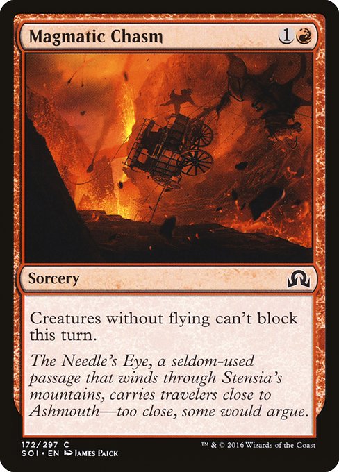 【Foil】【EN】溶岩の地割れ/Magmatic Chasm [SOI] 赤C No.172
