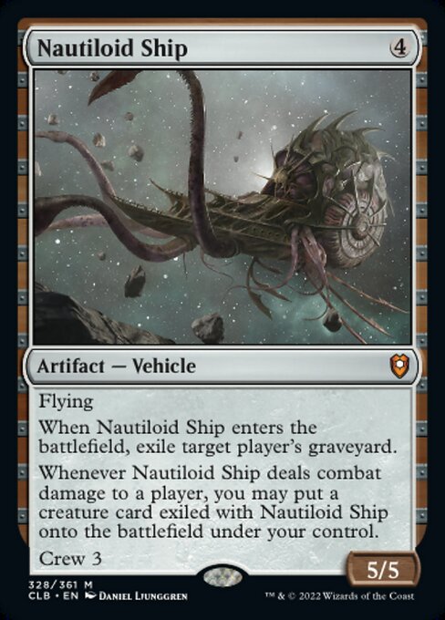 【EN】ノーチロイド船/Nautiloid Ship [CLB] 茶M No.328