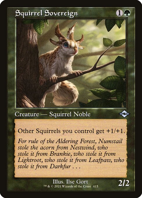 【EN】リスの君主/Squirrel Sovereign [MH2] 緑U No.415