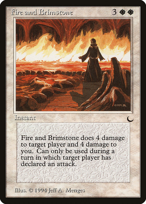 【EN】Fire and Brimstone [DRK] 白U No.9