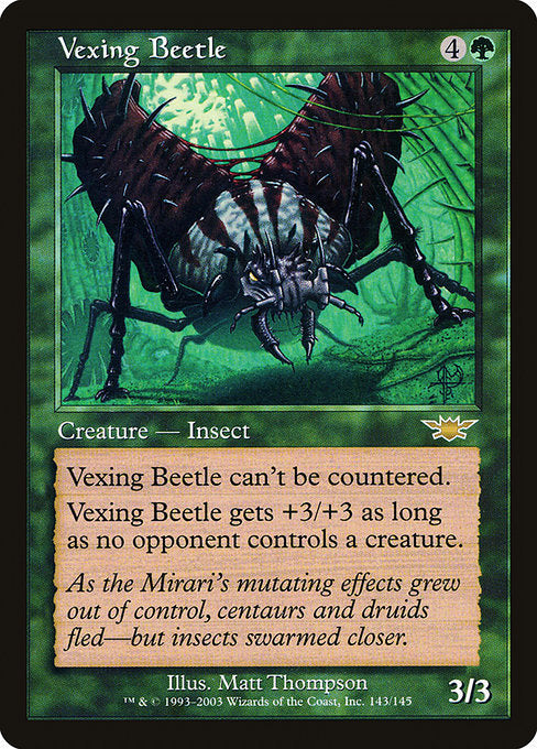 【EN】いらつき甲虫/Vexing Beetle [LGN] 緑R No.143