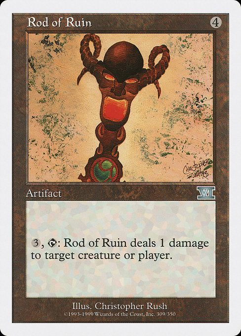 【EN】破滅のロッド/Rod of Ruin [6ED] 茶U No.309