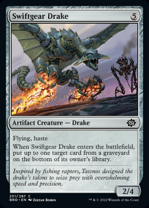 【Foil】【EN】速歯車のドレイク/Swiftgear Drake [BRO] 茶C No.251