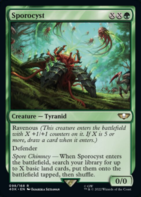 【Foil】【EN】Sporocyst [40K] 緑R No.98★