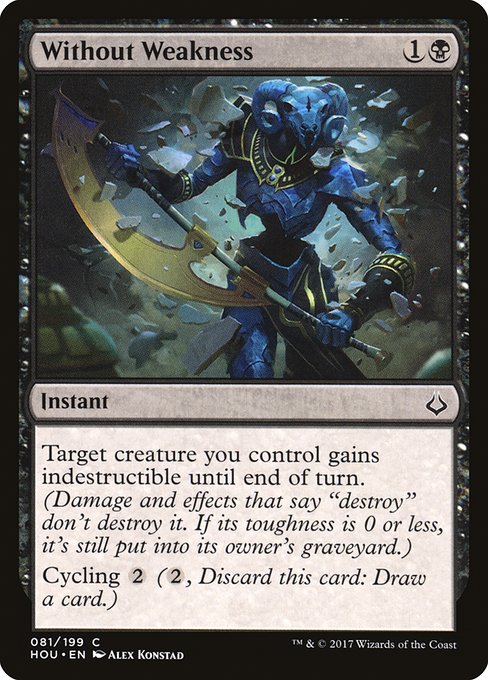 【Foil】【EN】弱点消し/Without Weakness [HOU] 黒C No.81