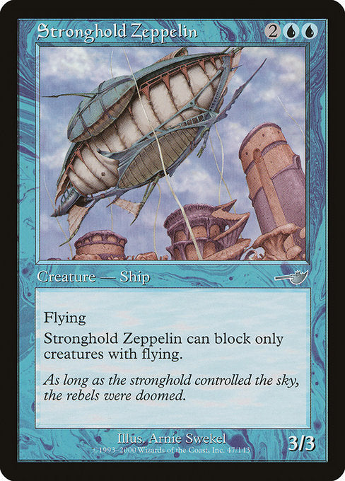【Foil】【EN】要塞の飛行船/Stronghold Zeppelin [NEM] 青U No.47