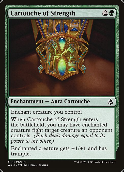 【EN】活力のカルトーシュ/Cartouche of Strength [AKH] 緑C No.158