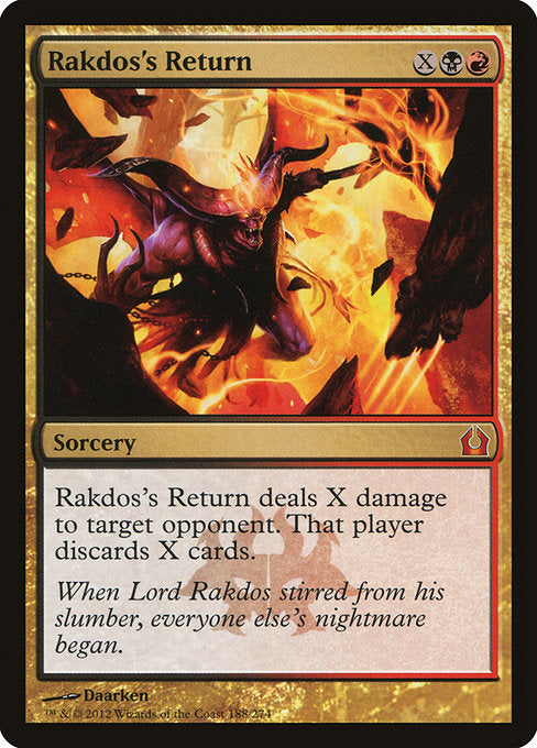 【Foil】【EN】ラクドスの復活/Rakdos's Return [RTR] 金M No.188