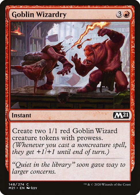 【EN】ゴブリンの魔術/Goblin Wizardry [M21] 赤C No.148