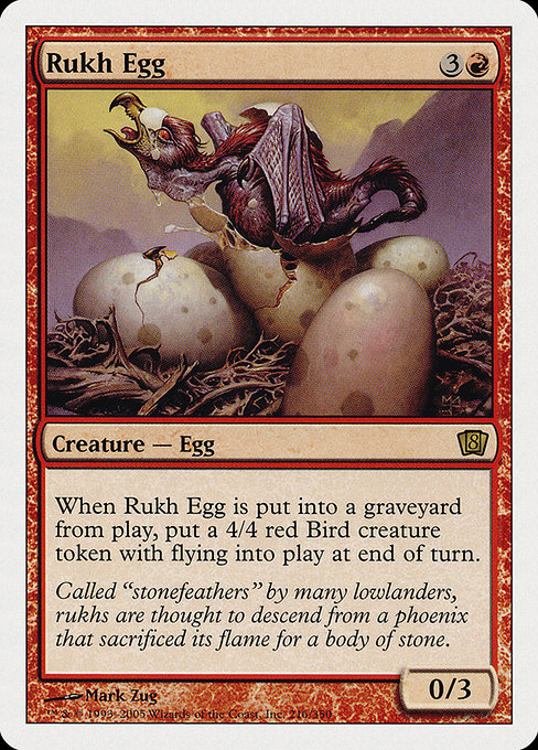 【Foil】【EN】ルフ鳥の卵/Rukh Egg [8ED] 赤R No.216