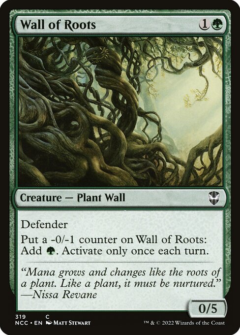 【EN】根の壁/Wall of Roots [NCC] 緑C No.319