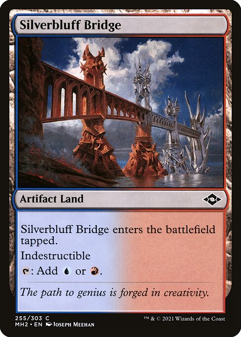 【Foil】【EN】銀色険の橋/Silverbluff Bridge [MH2] 茶C No.255