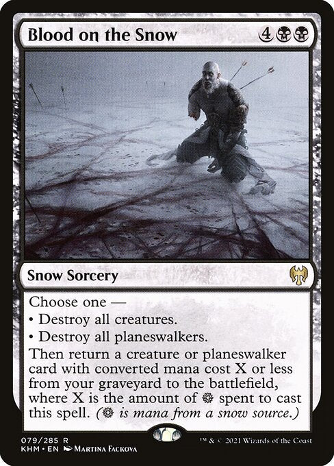 【Foil】【EN】雪上の血痕/Blood on the Snow [KHM] 黒R No.79