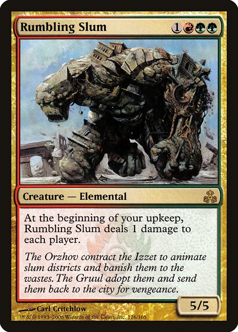 【EN】喧騒の貧霊/Rumbling Slum [GPT] 金R No.126