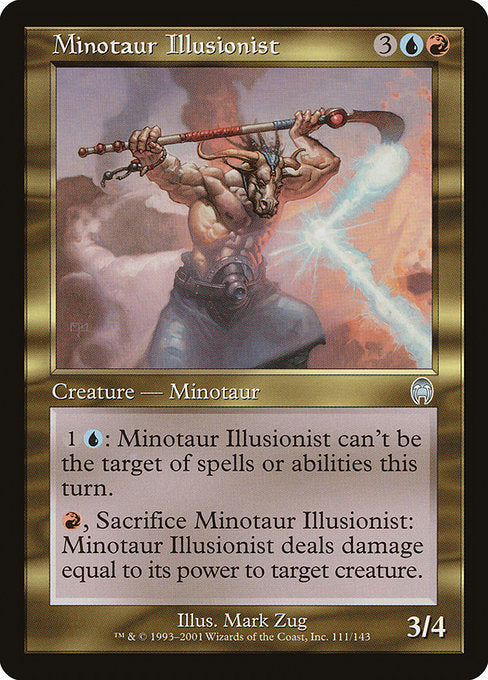 【Foil】【EN】ミノタウルスの幻術師/Minotaur Illusionist [APC] 金U No.111