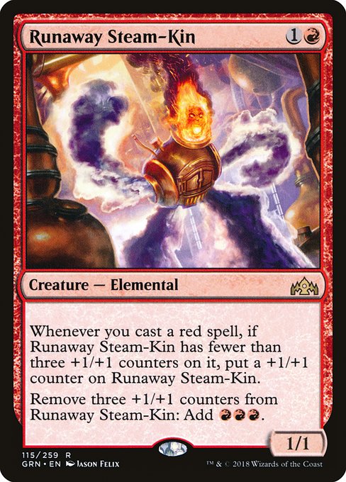 【EN】遁走する蒸気族/Runaway Steam-Kin [GRN] 赤R No.115