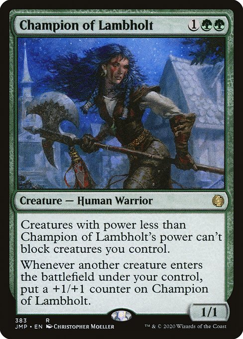【EN】ラムホルトの勇者/Champion of Lambholt [JMP] 緑R No.383