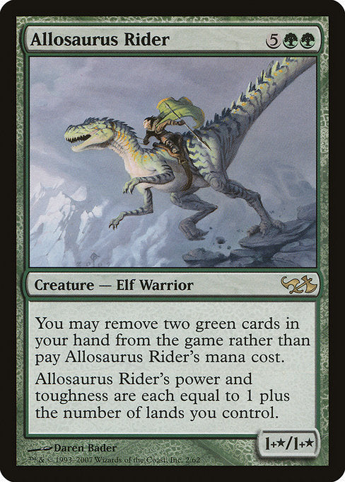 【EN】アロサウルス乗り/Allosaurus Rider [DD1] 緑R No.2