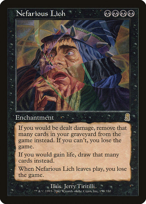 【Foil】【EN】極悪な死/Nefarious Lich [ODY] 黒R No.153