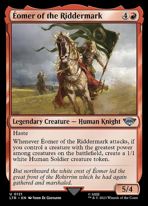 【Foil】【EN】騎士国のエオメル/Éomer of the Riddermark [LTR] 赤U No.121
