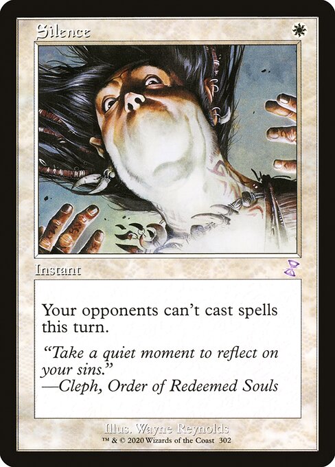 【Foil】【EN】Silence [TSR] 白S No.302