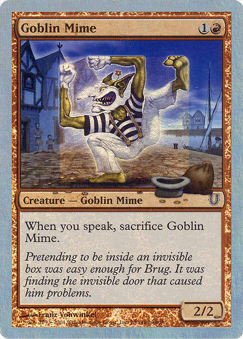 【Foil】【EN】Goblin Mime [UNH] 赤C No.78★