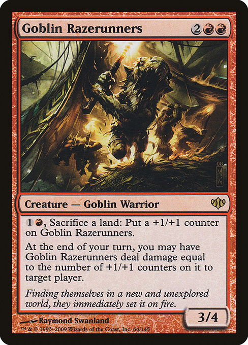 【Foil】【EN】ゴブリンの壊し走り/Goblin Razerunners [CON] 赤R No.64