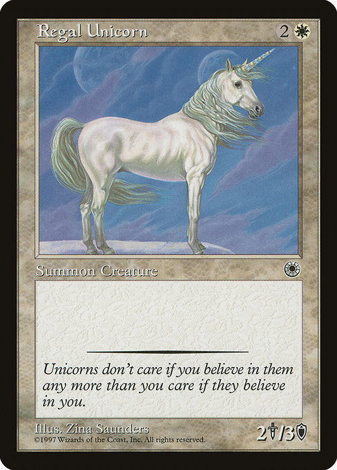 【EN】皇帝一角獣/Regal Unicorn [POR] 白C No.22