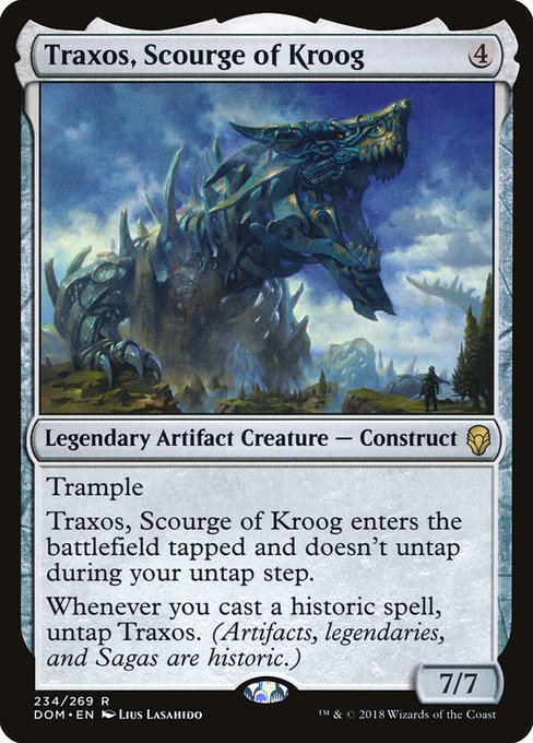 【Foil】【EN】クルーグの災い魔、トラクソス/Traxos, Scourge of Kroog [DOM] 茶R No.234