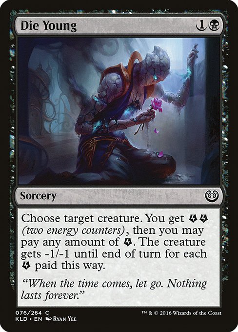 【Foil】【EN】短命/Die Young [KLD] 黒C No.76