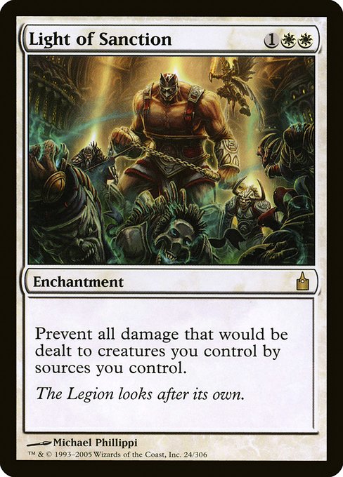 【Foil】【EN】認可の光/Light of Sanction [RAV] 白R No.24