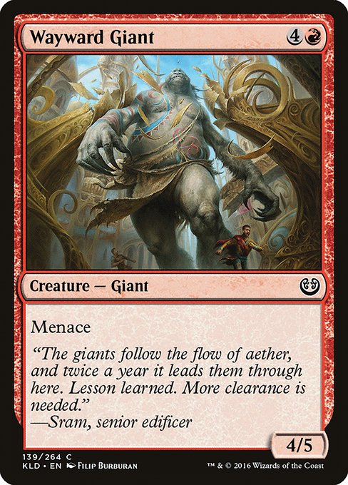 【Foil】【EN】むら気な巨人/Wayward Giant [KLD] 赤C No.139