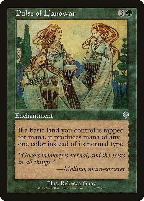 【Foil】【EN】ラノワールの脈動/Pulse of Llanowar [INV] 緑U No.202