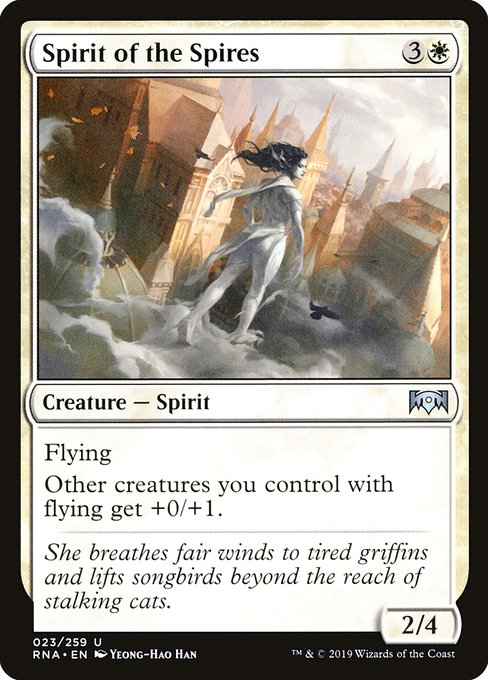 【EN】尖塔の霊/Spirit of the Spires [RNA] 白U No.23